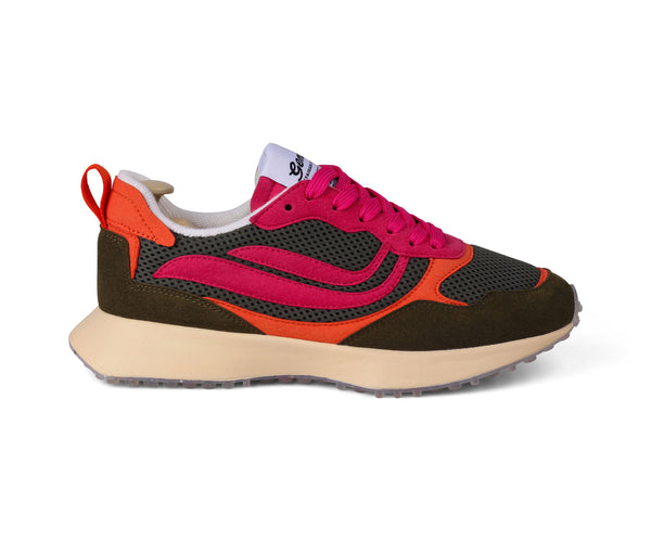 Genesis Sneaker G-Marathon Colormixitall Olive/Pink/Orange