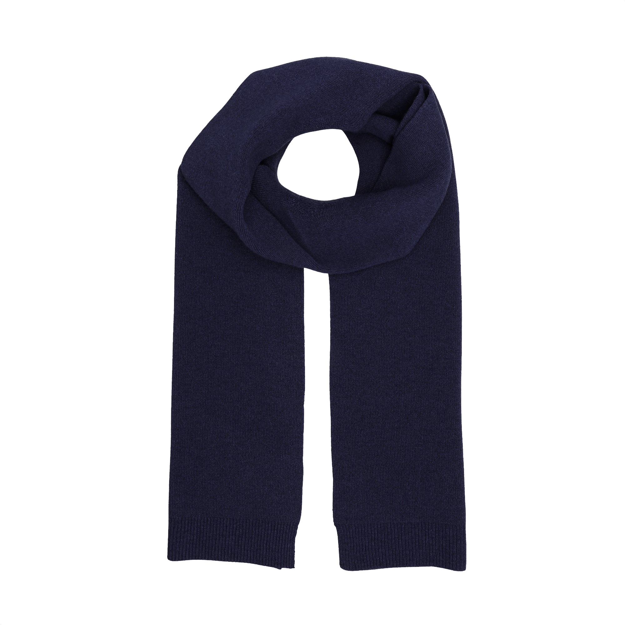 Colorful Standard Merino Wool Scarf - Navy Blue - frauensache