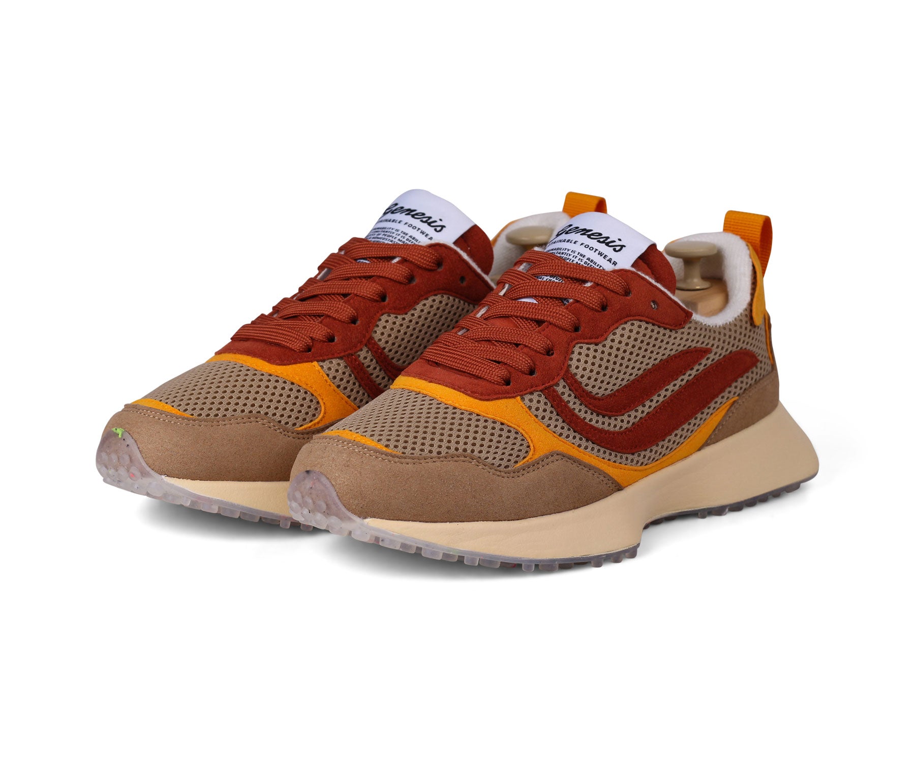 Genesis Sneaker G-Marathon Colormixitall Beige/Rust/Orange