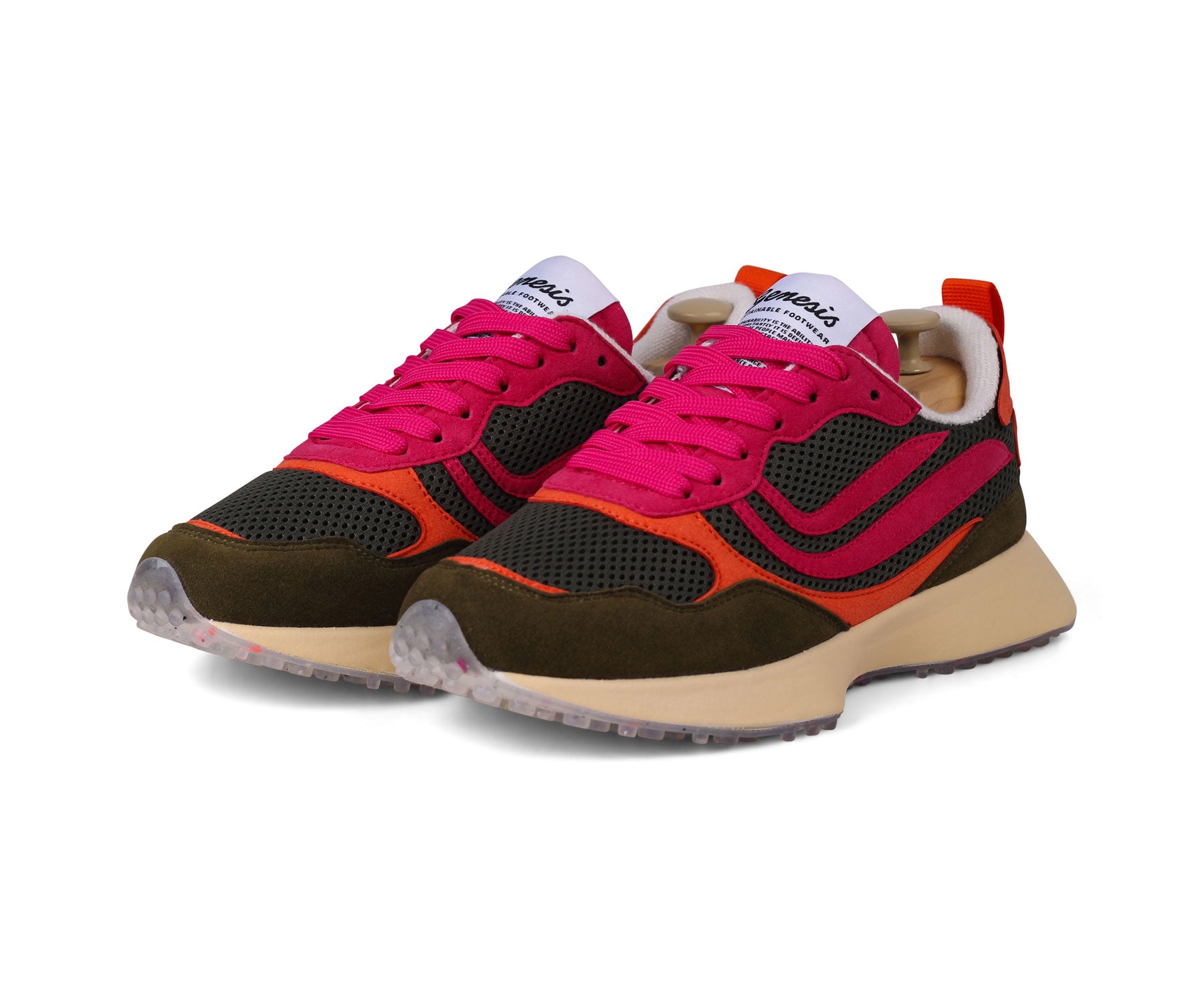 Genesis Sneaker G-Marathon Colormixitall Olive/Pink/Orange