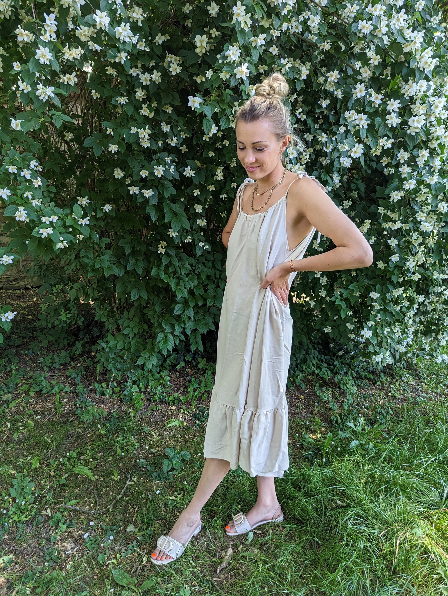 frauensache Kleid Isa beige