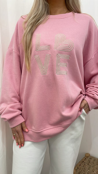frauensache Sweater Love rose