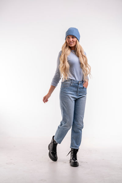 Pullover Stretto schmal hellblau