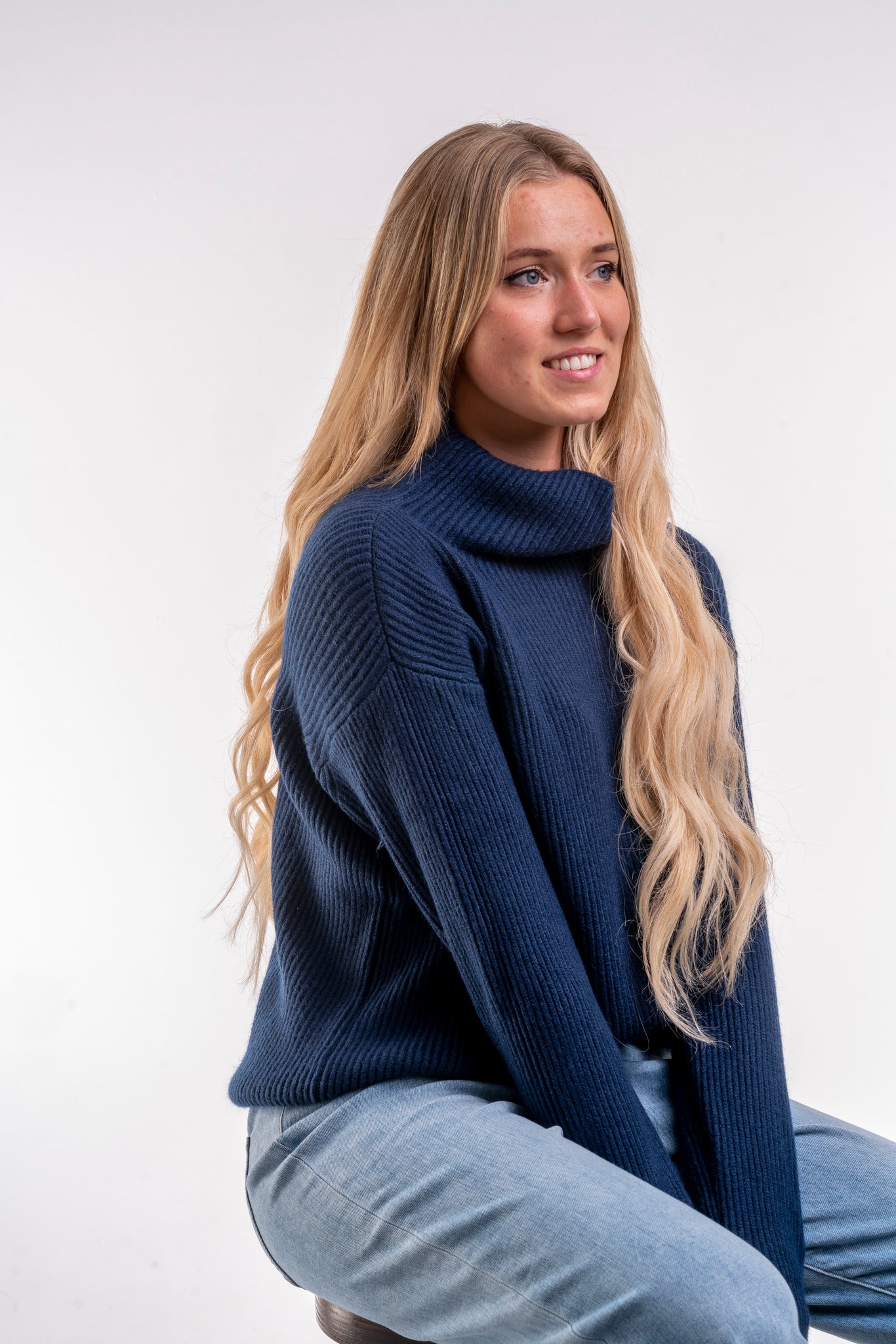 Rollkragenpullover Emma marine