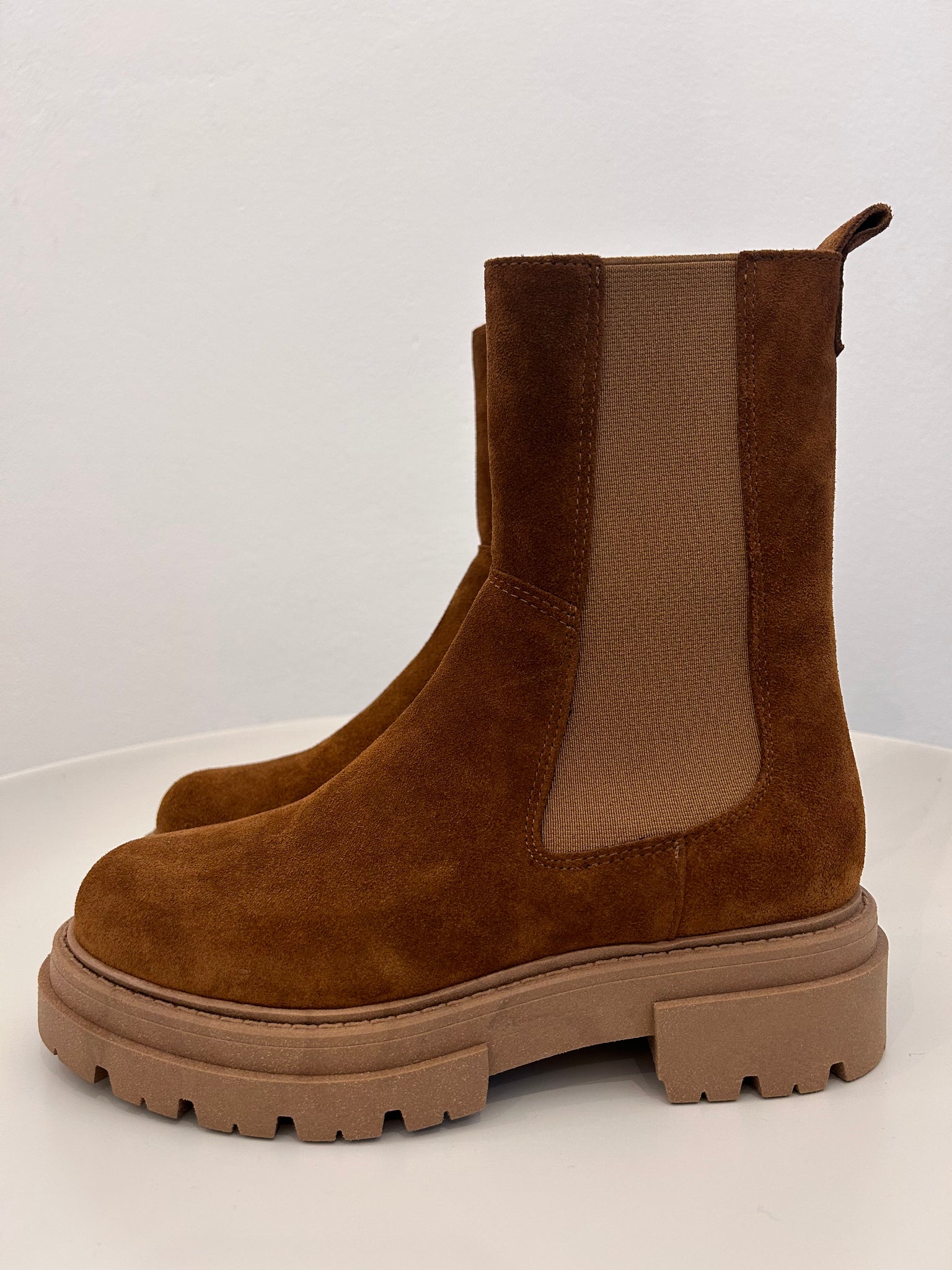 Lederboot Vernice sigaro