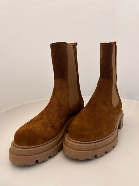 Lederboot Vernice sigaro