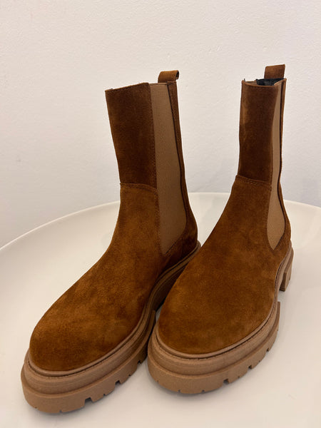 Lederboot Vernice sigaro