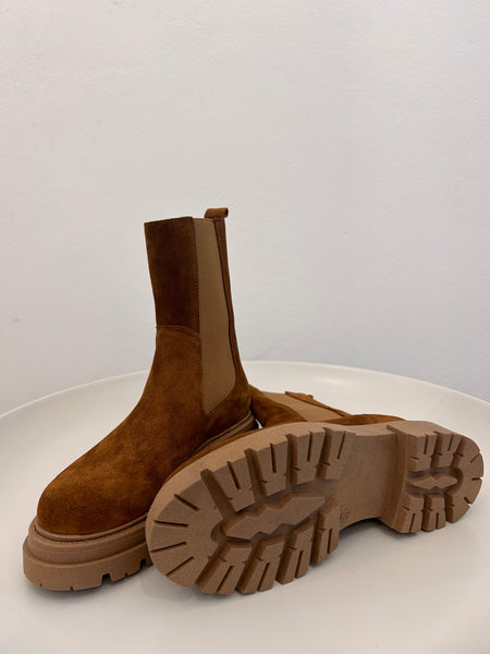 Lederboot Vernice sigaro