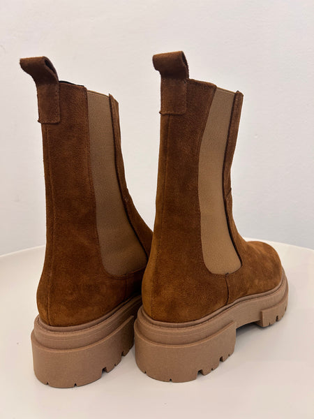 Lederboot Vernice sigaro