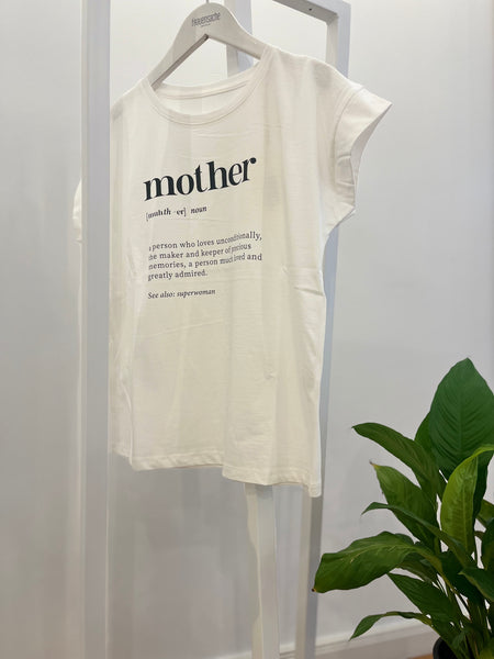 frauensache Shirt Mother weiß schwarz