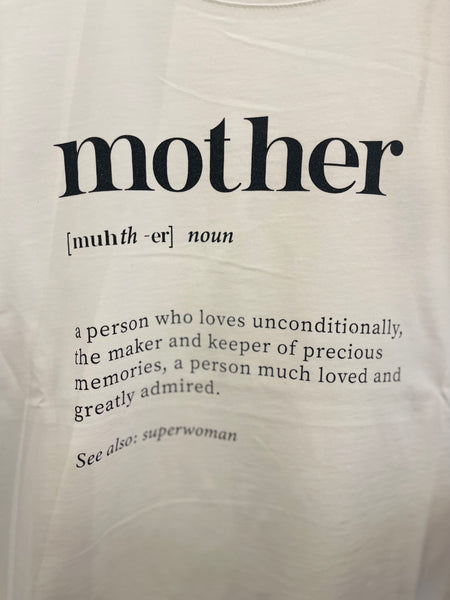 frauensache Shirt Mother weiß schwarz