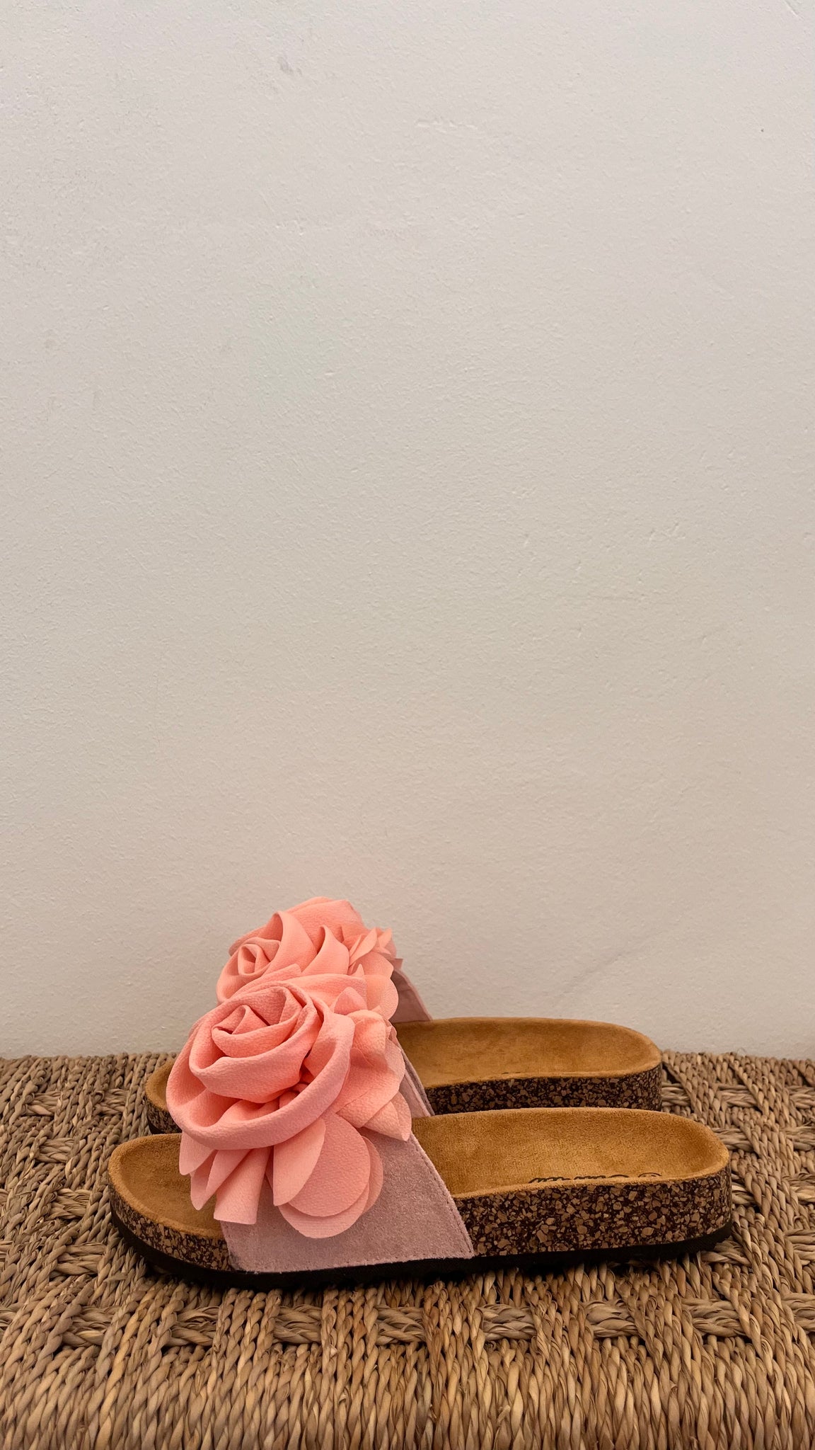 frauensache Pantolette Fiori coral