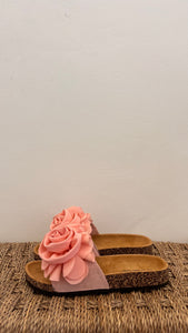 frauensache Pantolette Fiori coral